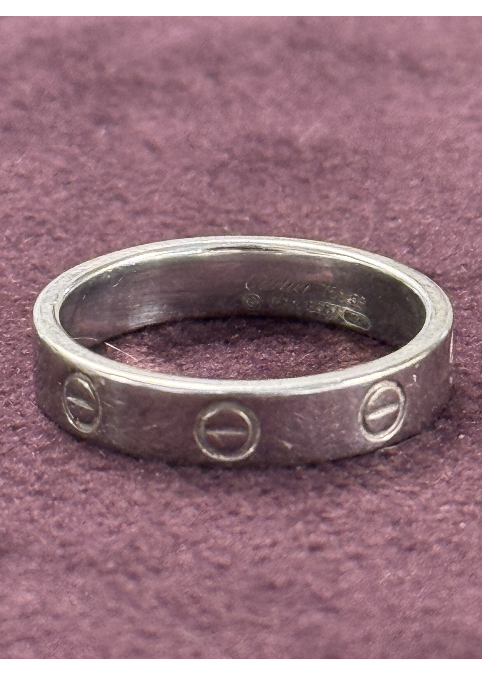 Vintage & Occasion Witgouden love ring - maat 17