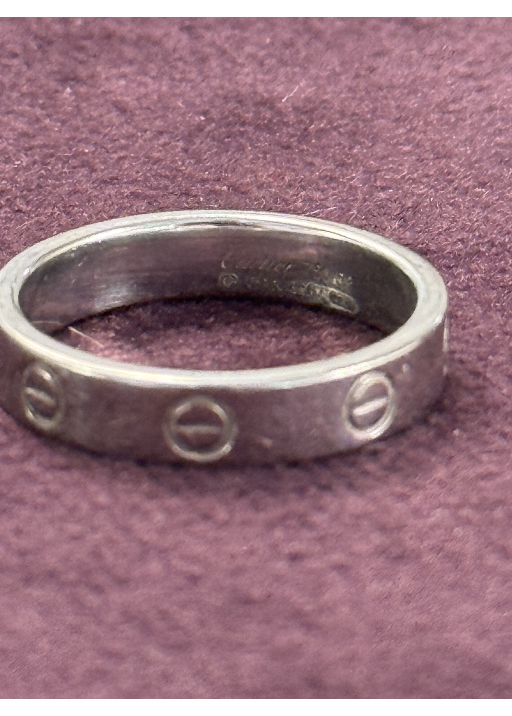 Vintage & Occasion Witgouden love ring - maat 17
