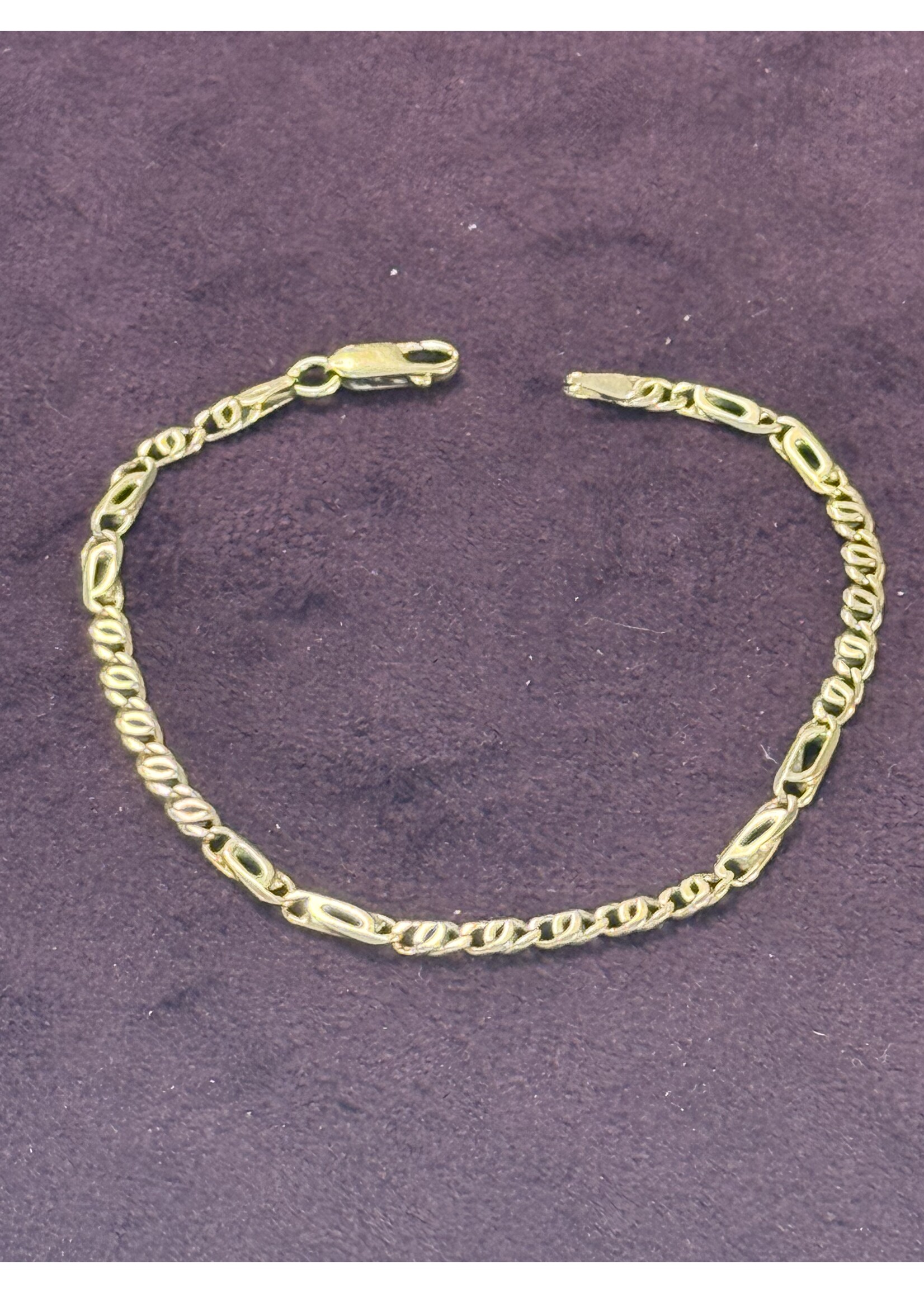 Vintage & Occasion Geelgouden  14k valkenoog armband - lengte 20cm