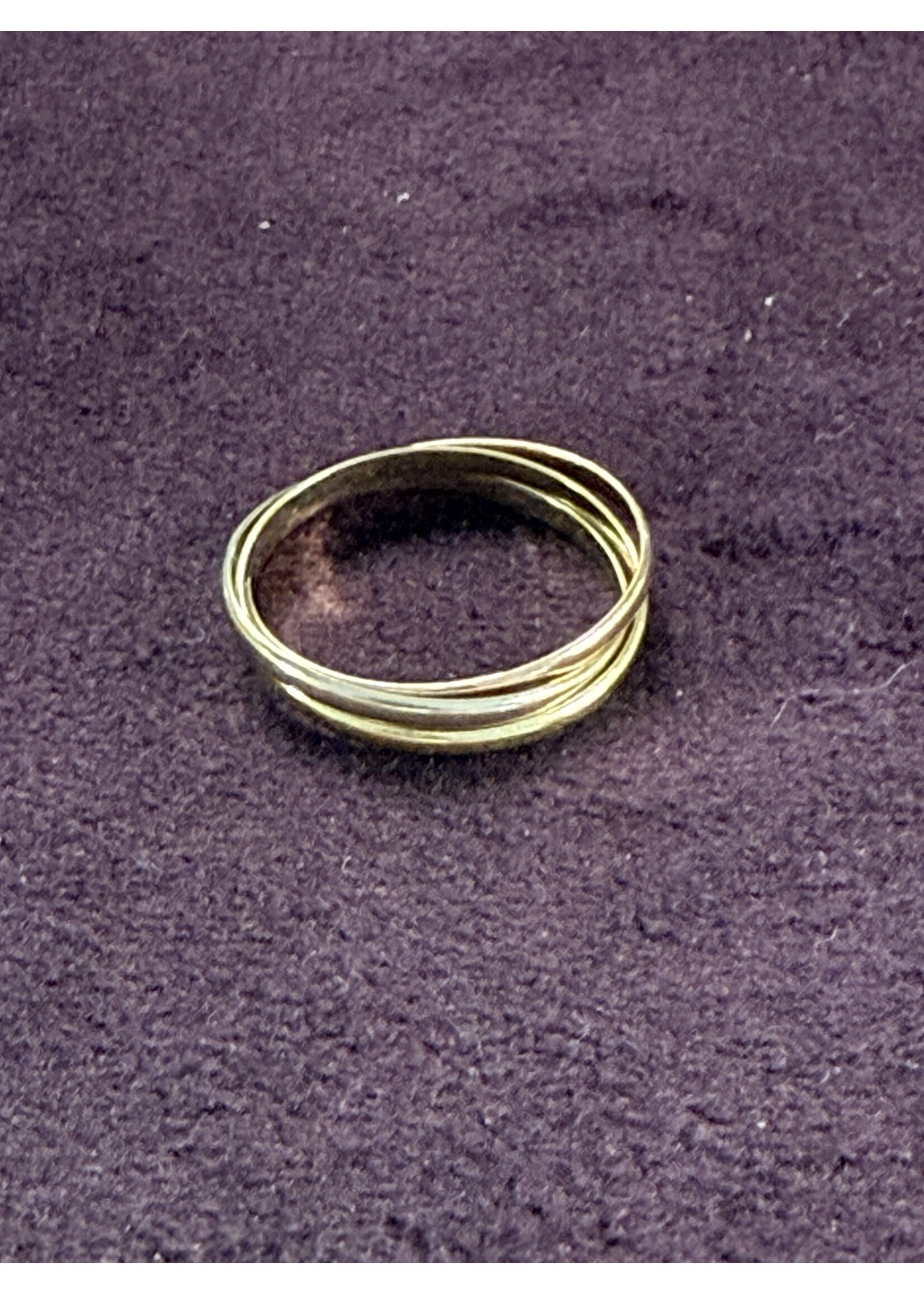 Vintage & Occasion Geelgouden Trinity ring 14k - maat 17.5