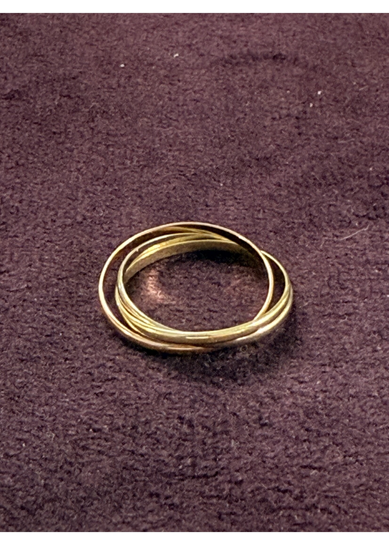 Vintage & Occasion Geelgouden Trinity ring 14k - maat 17.5