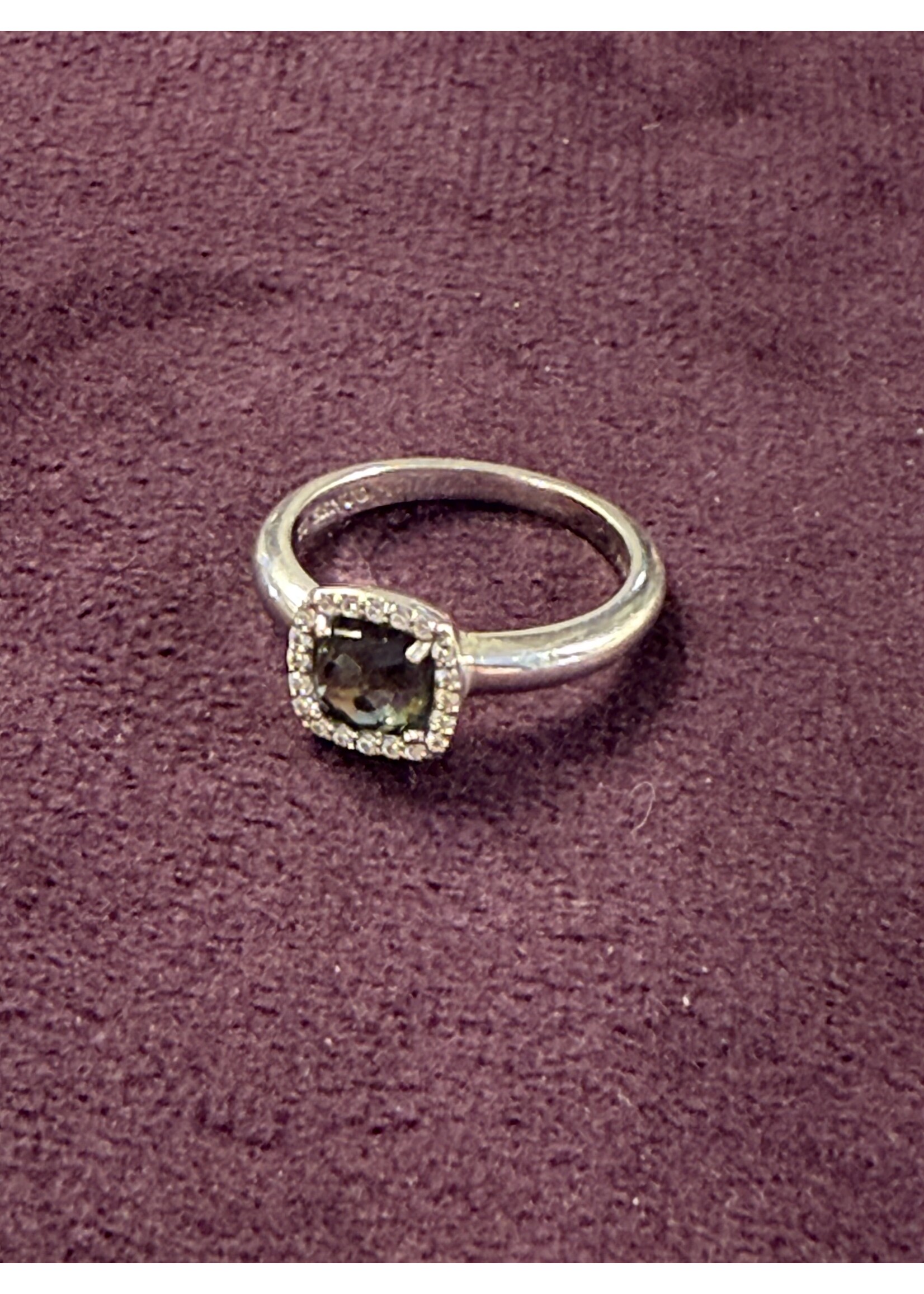 Vintage & Occasion Occasion zilveren ring met zirkonia's