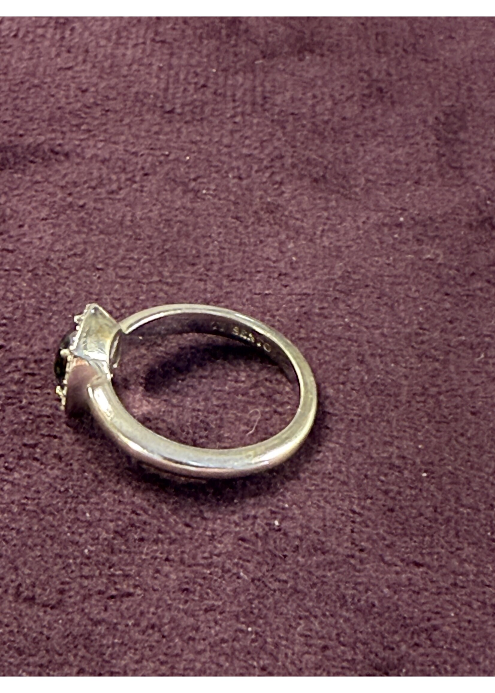 Vintage & Occasion Occasion zilveren ring met zirkonia's