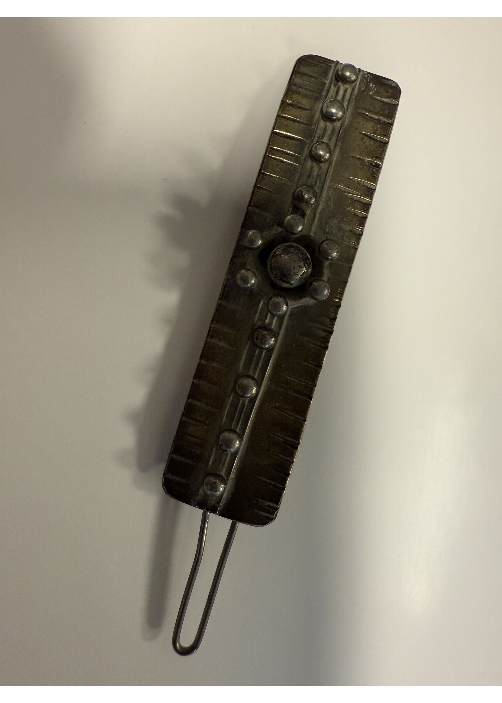 Vintage & Occasion Occasion zilveren haarclip met bolletjes