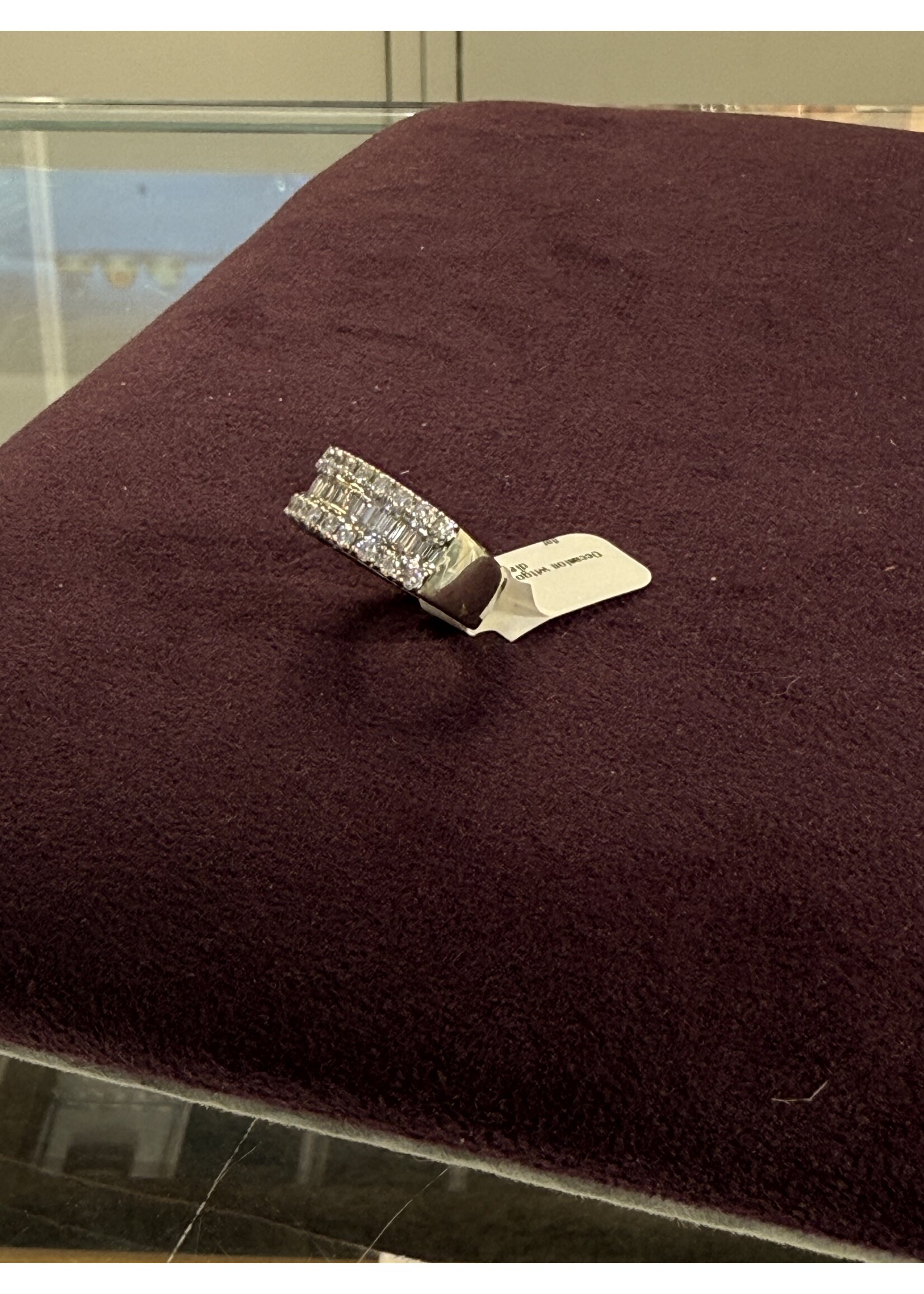 Vintage & Occasion Occasion witgouden ring diamant pave - maat 17