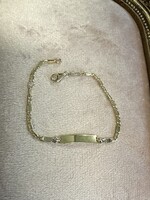 Cataleya jewels Geelgouden 14k baby plaat armband 12-14cm