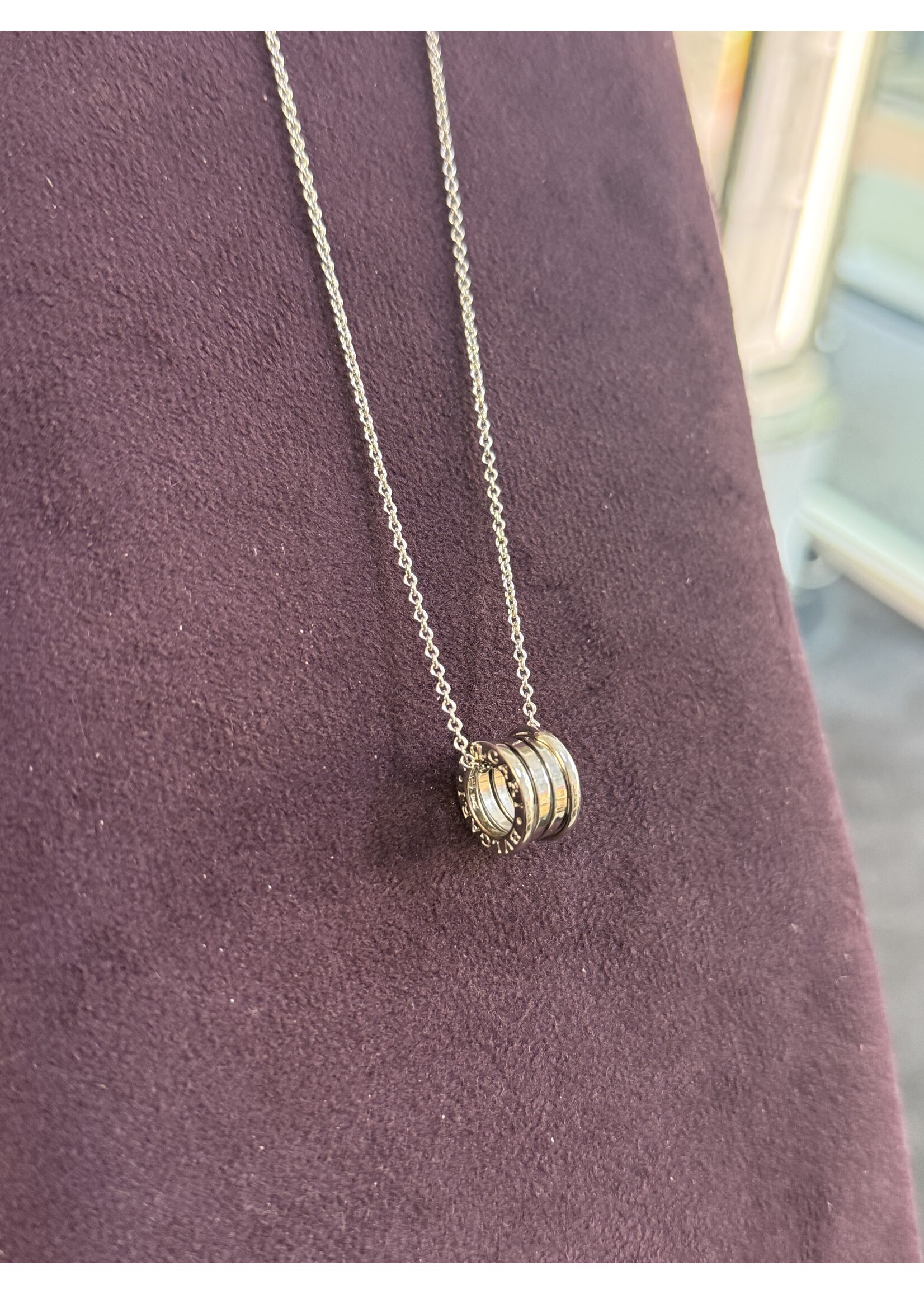 Vintage & Occasion Witgouden collier bvlgari