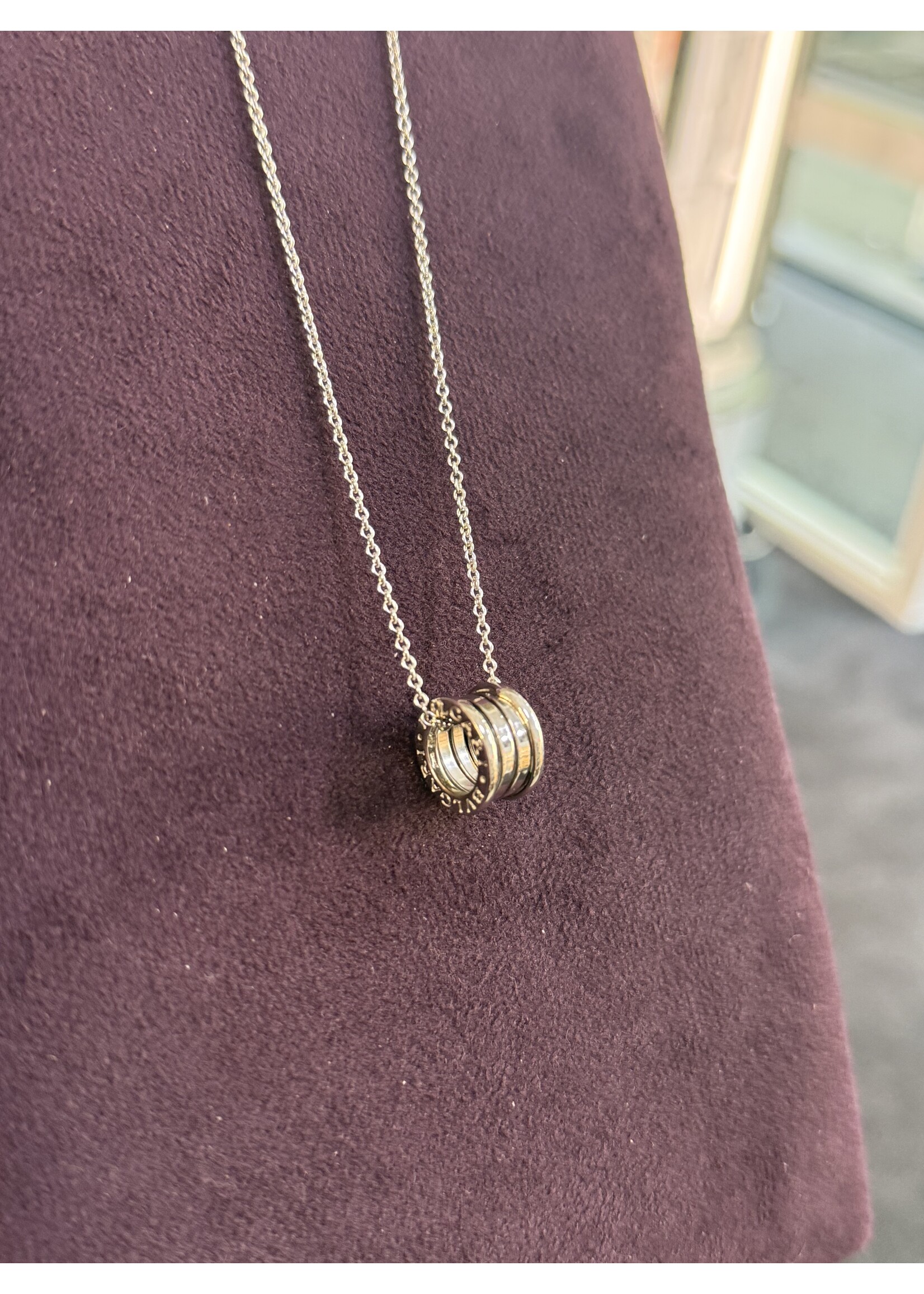 Vintage & Occasion Witgouden collier bvlgari