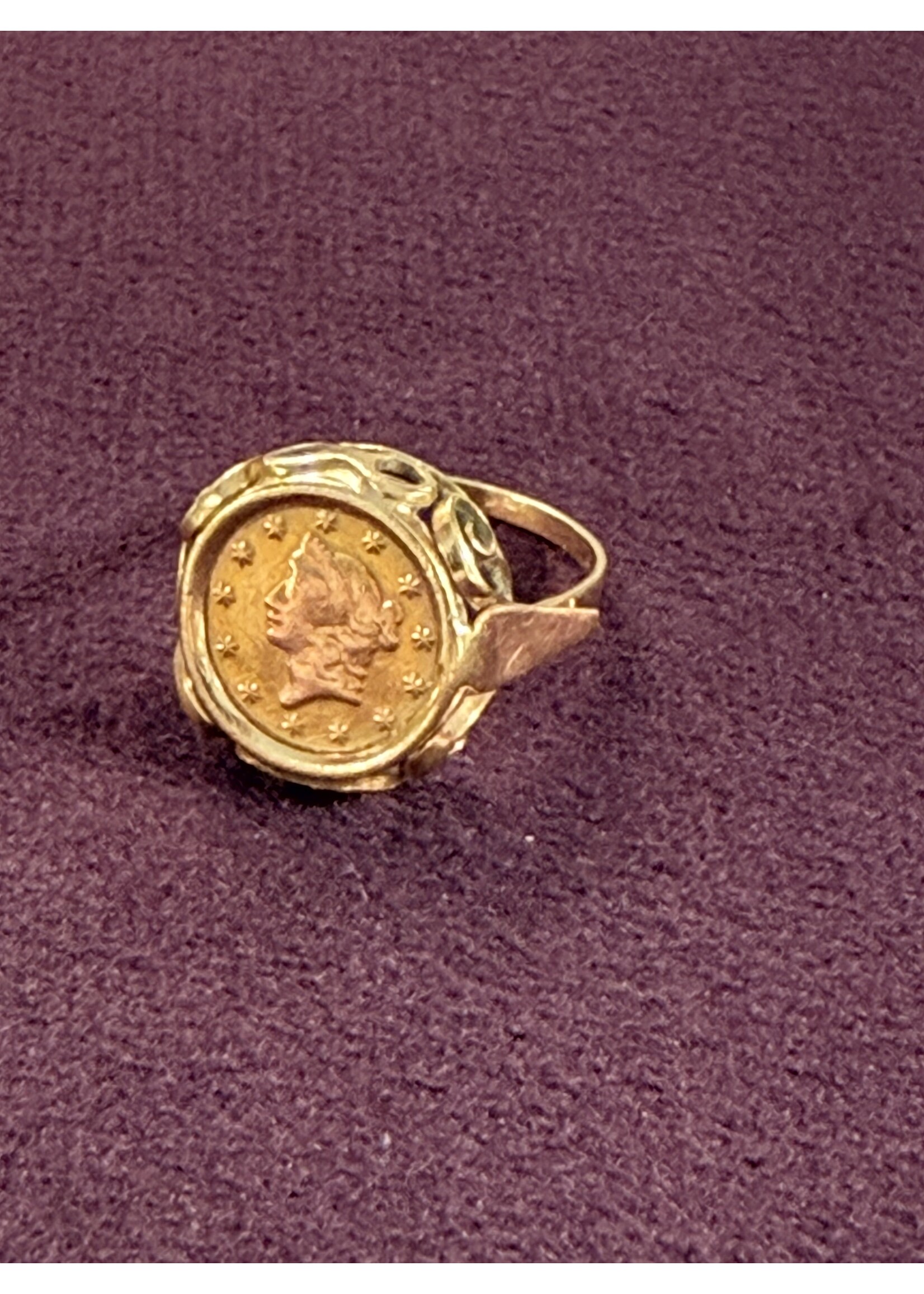 Vintage & Occasion Geelgouden Kennedy ring - maat 17.5