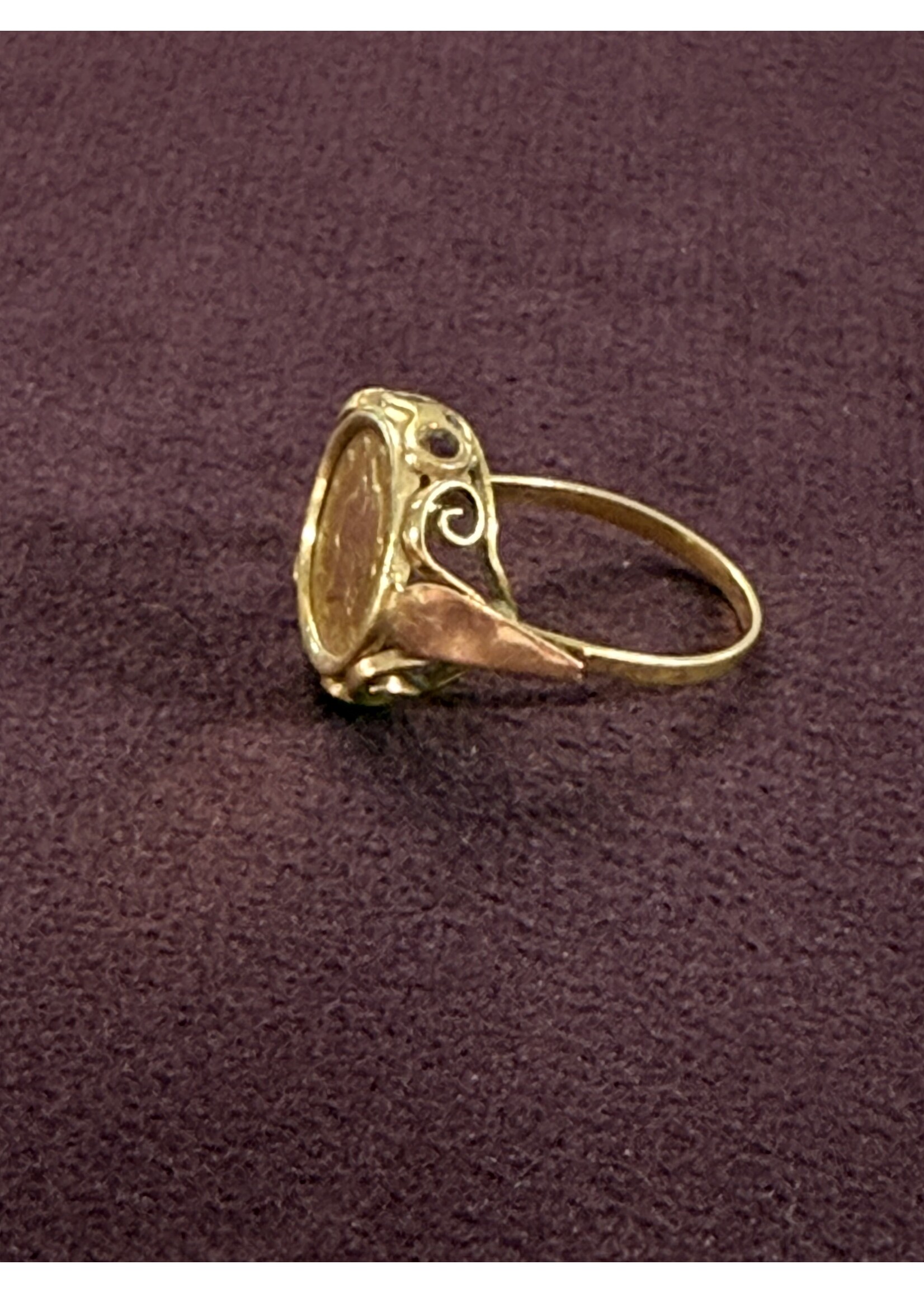 Vintage & Occasion Geelgouden Kennedy ring - maat 17.5