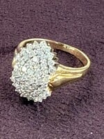 Vintage & Occasion Geelgouden ring met briljant circa 0.75  ct - maat 17.5