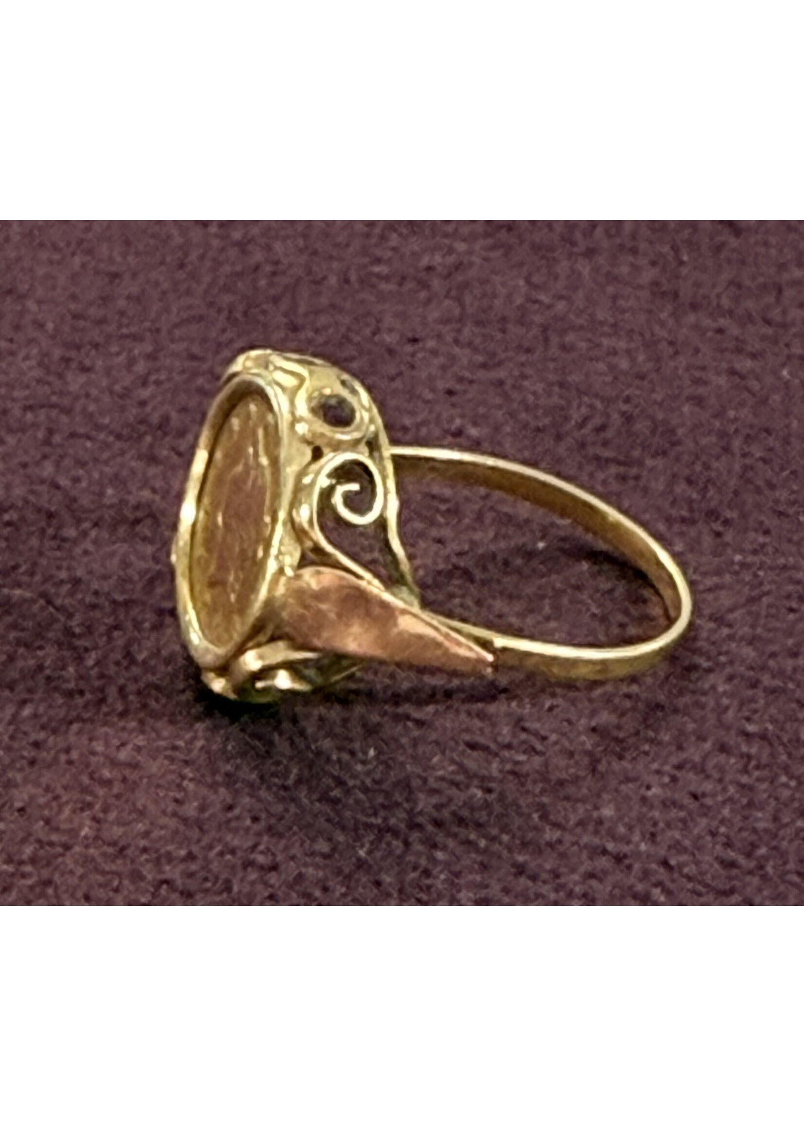 Vintage & Occasion Geelgouden Kennedy ring - maat 17.5