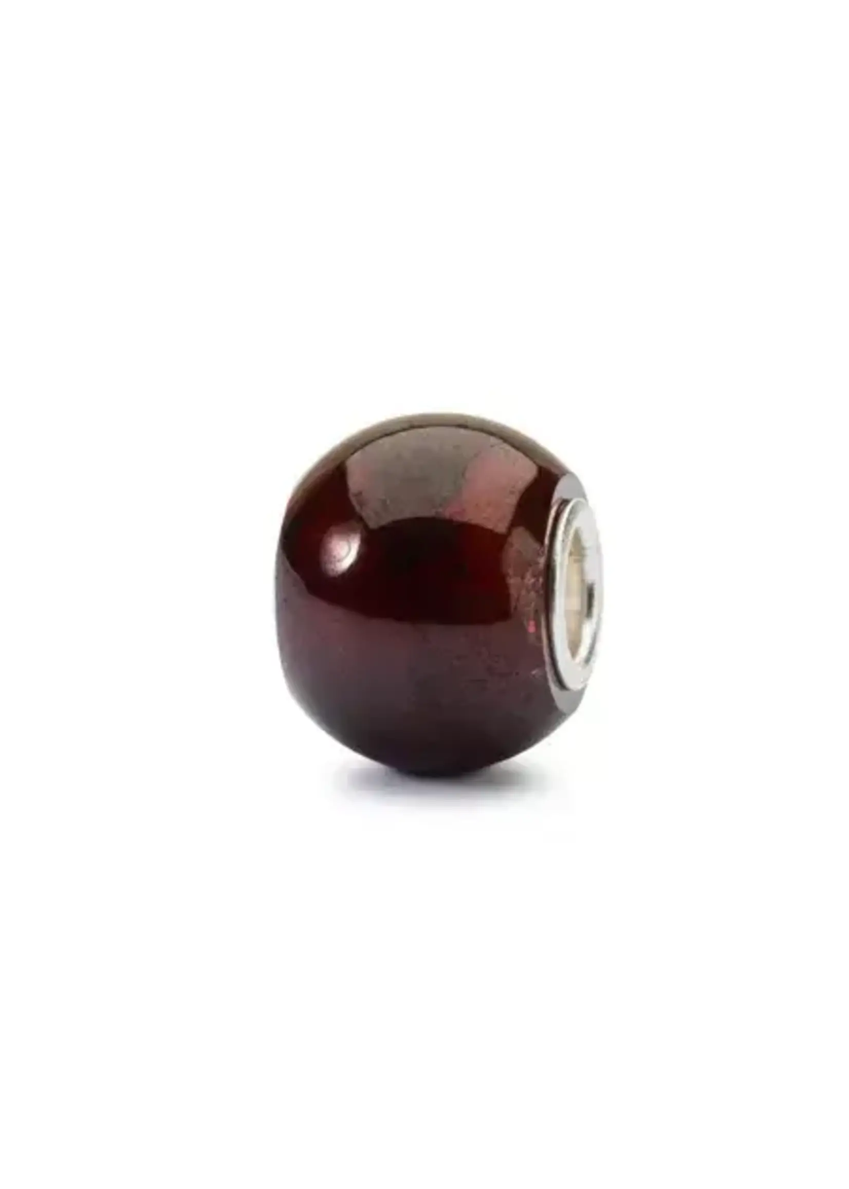 Trollbeads TROLLBEADS TSTBE-00021 - ZILVEREN KRAAL MET RONDE VORM EN RODE GRANAATSTEEN