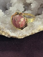 Vintage & Occasion Occasion ring met roze edelsteen Rhodochrosiet