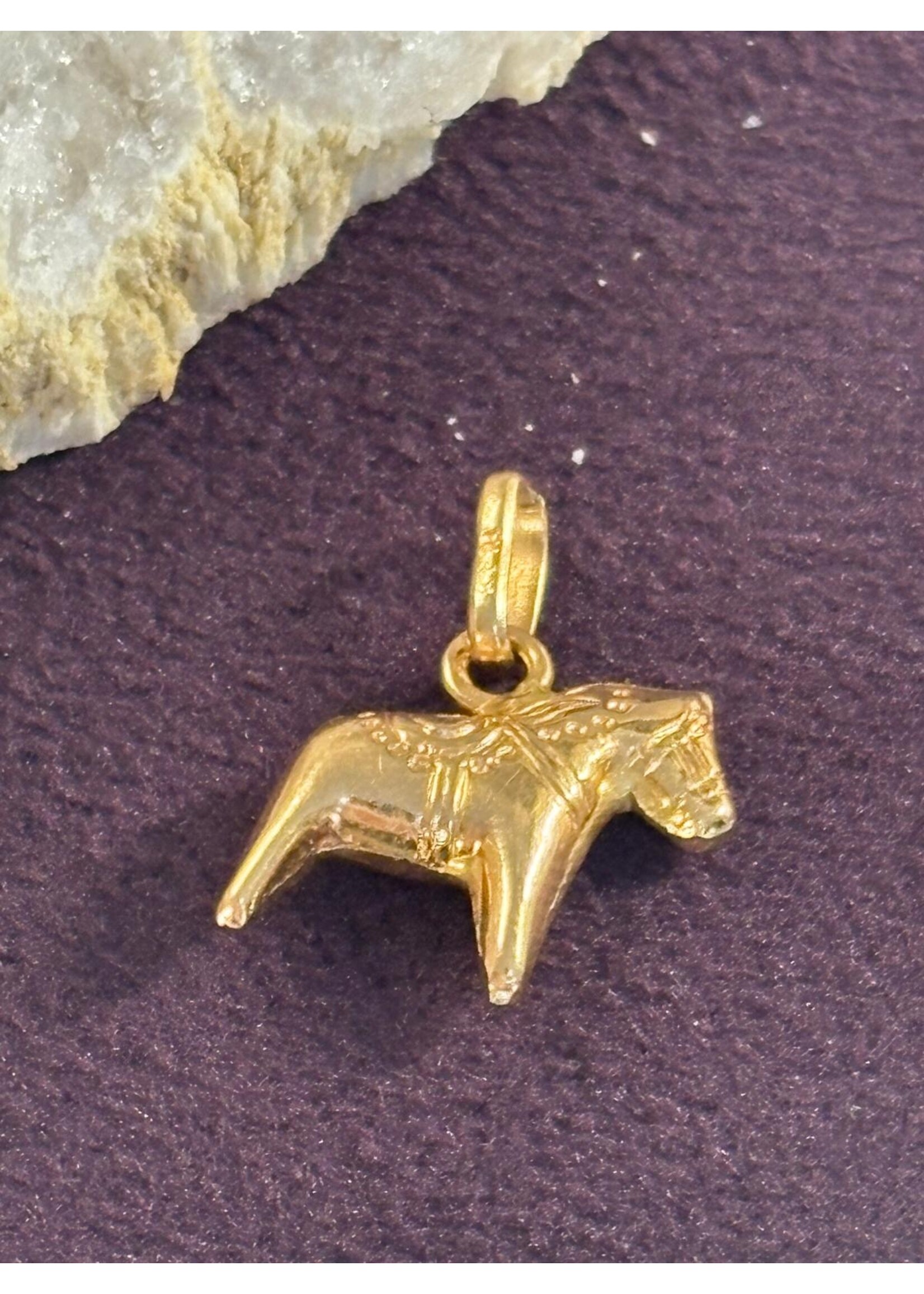 Vintage & Occasion Geelgouden bedel paard 18k