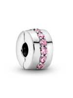 Trollbeads Pandora - Roze Sprankelende Rij Clip - 791972