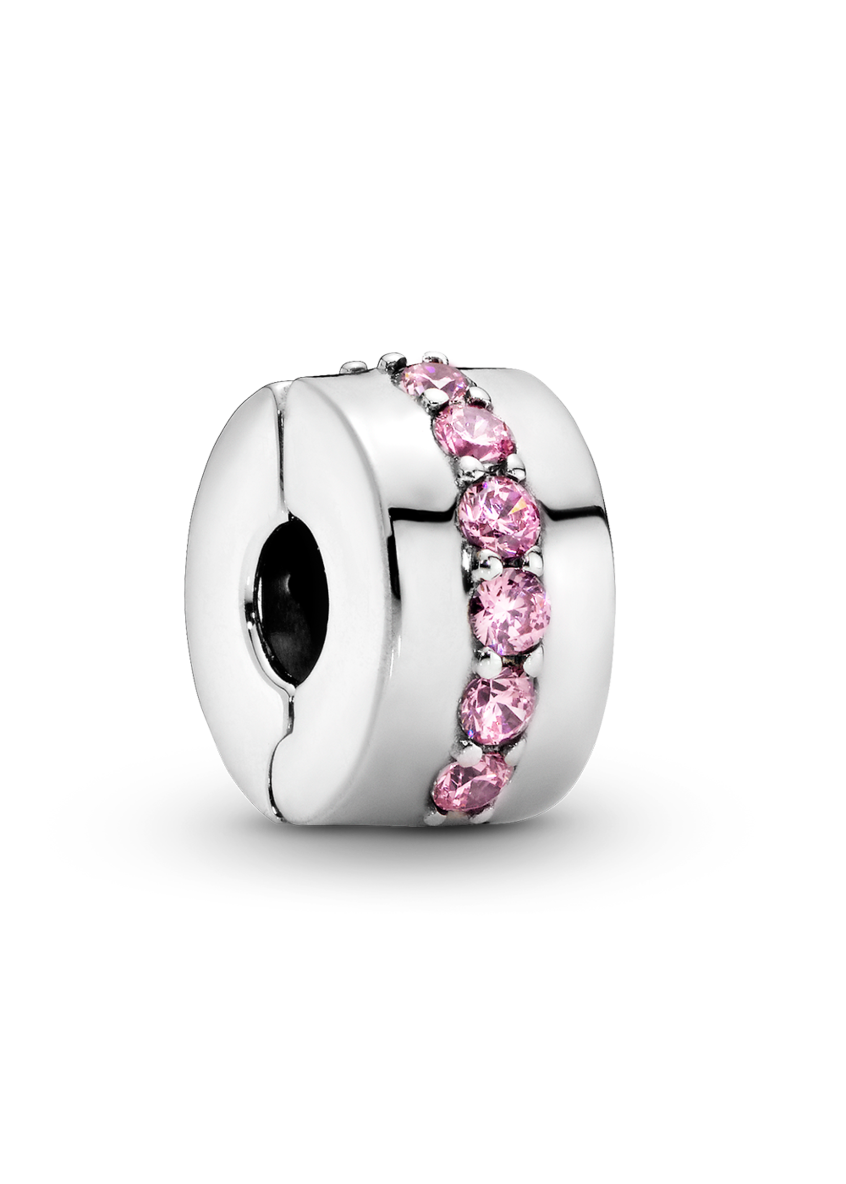 Trollbeads Pandora - Roze Sprankelende Rij Clip - 791972