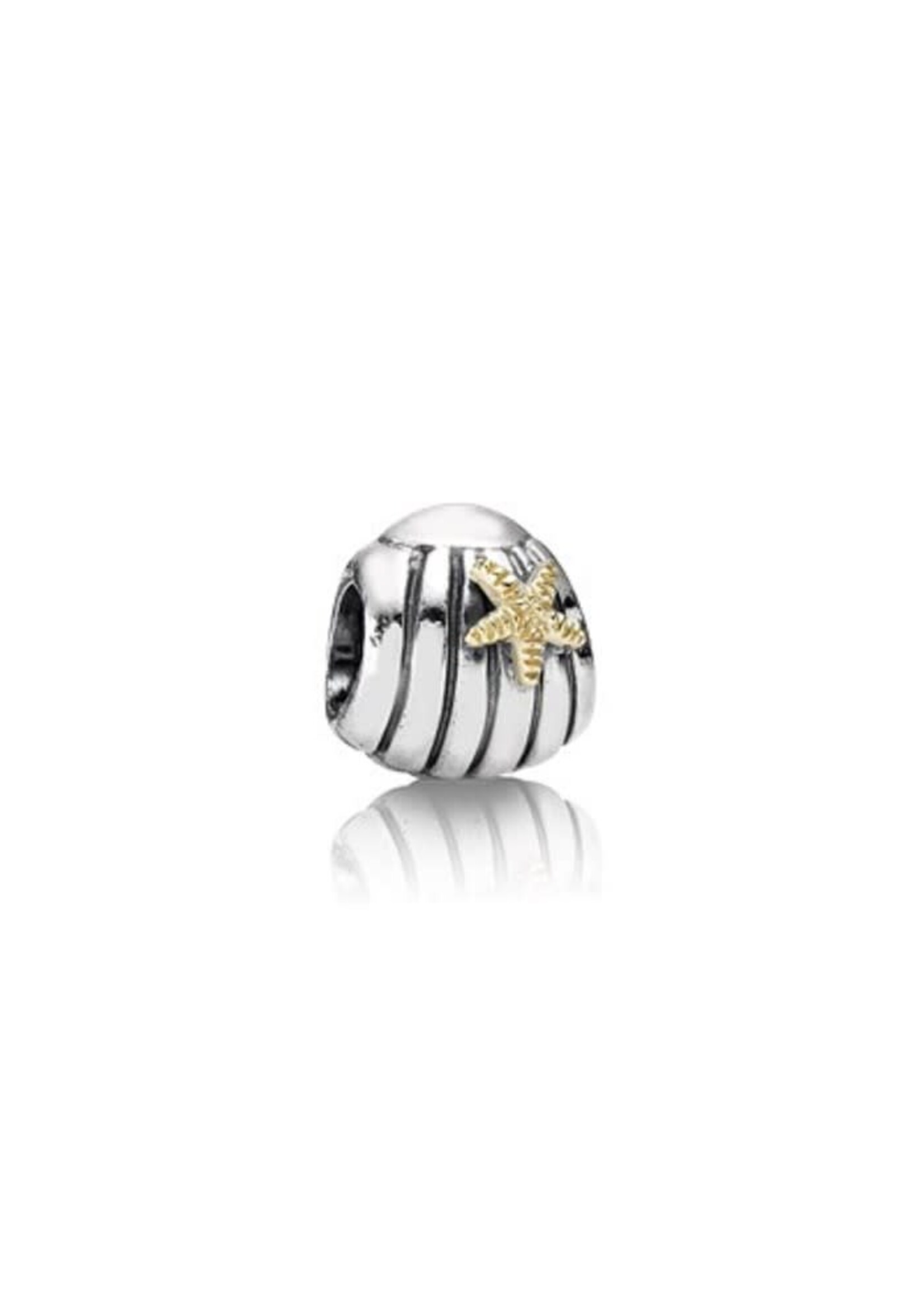 Trollbeads Pandora - Schelp met gouden zeester - 790249