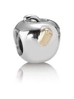 Trollbeads Pandora - Zilveren appel met gouden rups -790168