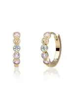 Sparkling Jewels EAG35-MULTI Sparkling Jewels Tube Huggies CZ Creolen verguld