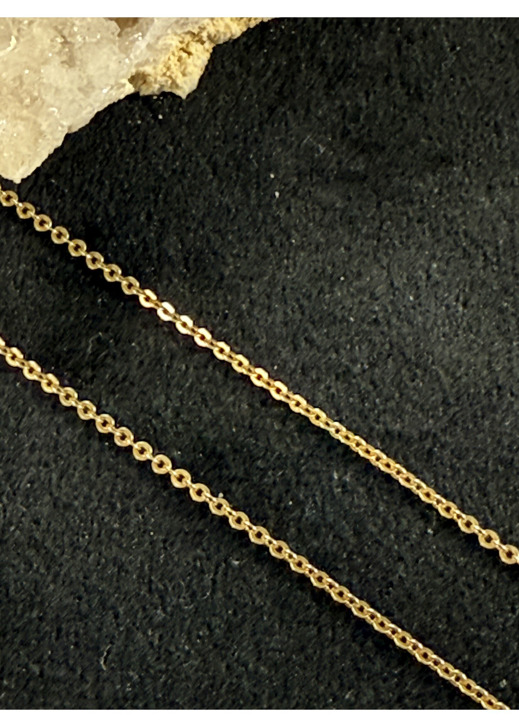 Vintage & Occasion Geelgouden 14k ketting anker schakel - lengte 42cm