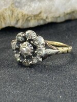 Vintage & Occasion Antieke  vintage ring met roosdiamant - maat 15,5