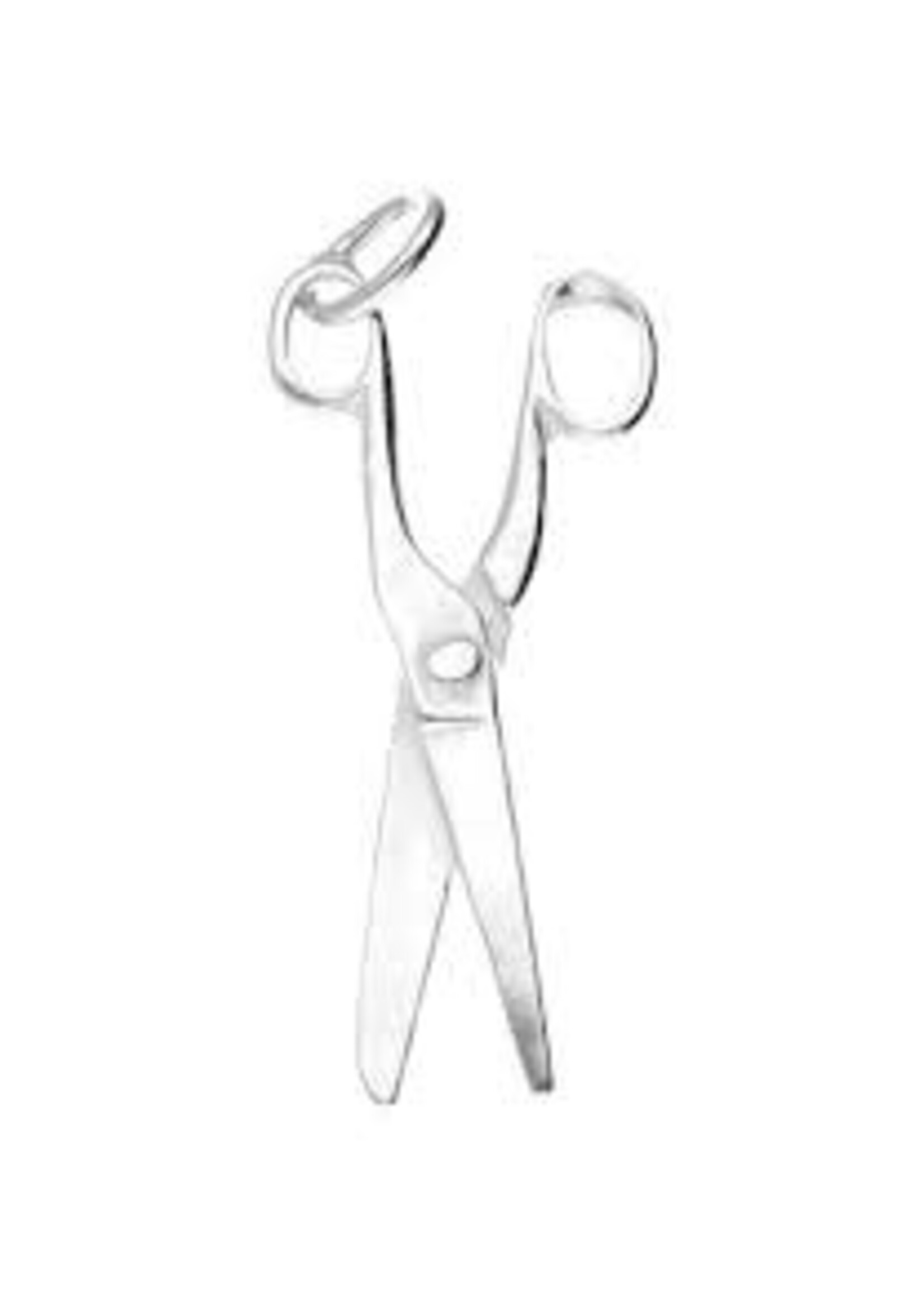 Vintage & Occasion Zilveren Schaar ketting hanger - groot