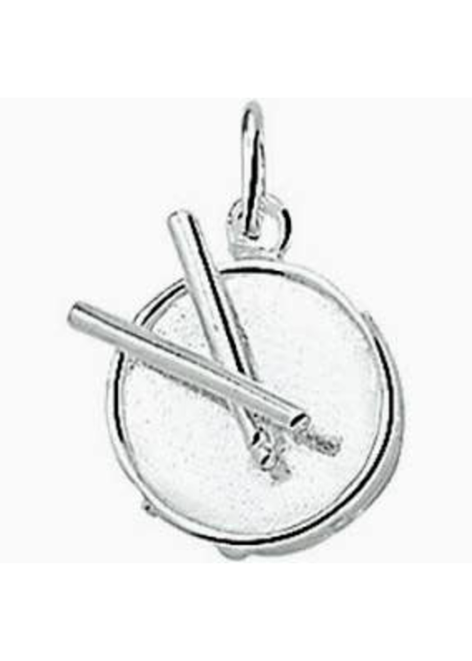 Vintage & Occasion Zilveren hanger trommel