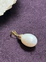 Cataleya jewels Geelgouden 14 k hanger met parel