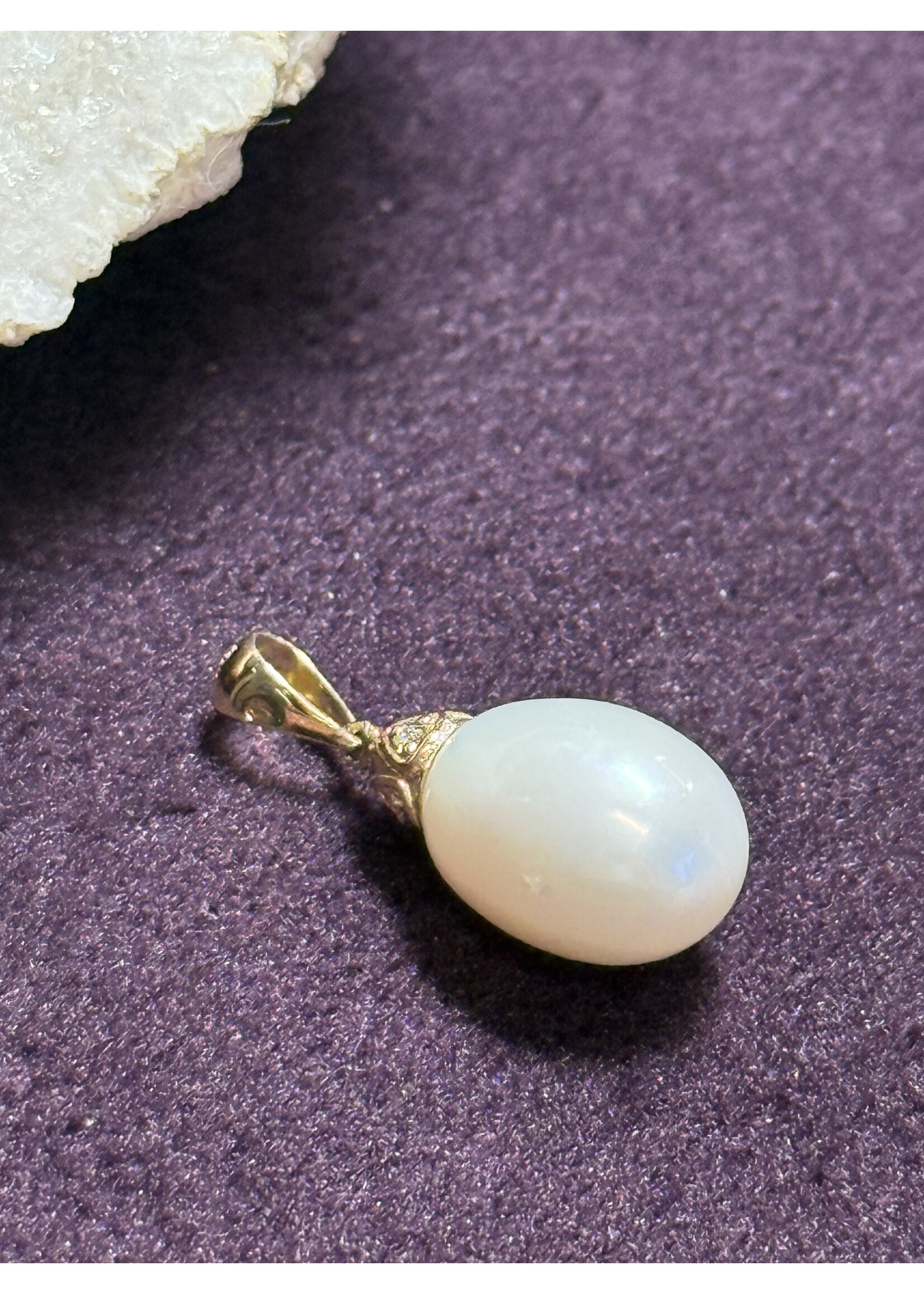 Cataleya jewels Geelgouden 14 Karaat Hanger met Parel | Tijdloze Elegantie