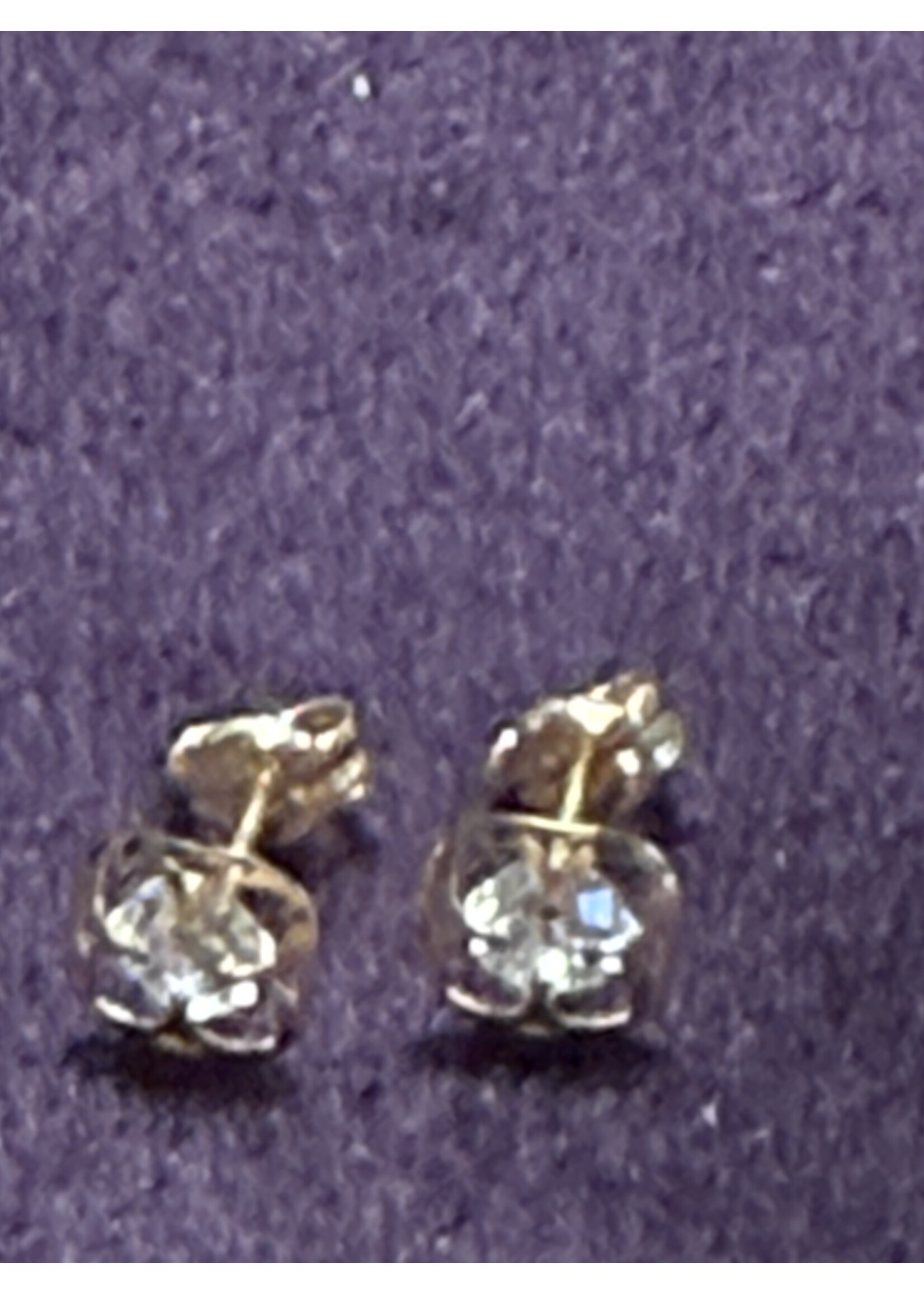 Cataleya jewels Geelgouden Oorknoppen in Bloemvorm met Zirkonia | 14 Karaat