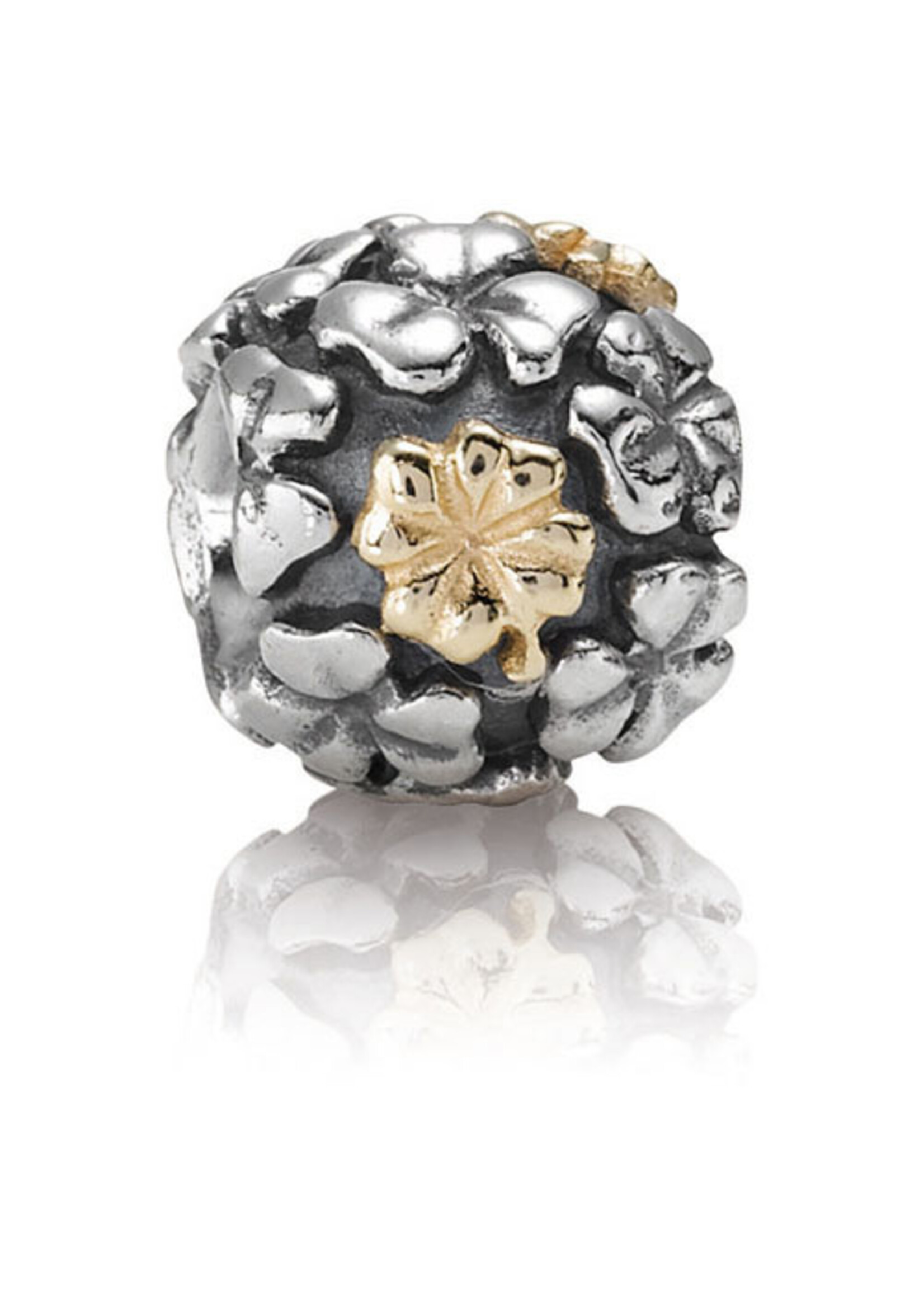 Vintage & Occasion Pandora - Lucky Clover zilver en goud -  790387