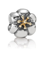 Vintage & Occasion Pandora - Zilver met gouden bloem - 790184