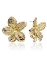 Sparkling Jewels Sparkling Jewels  Flora Push Back Oorbellen Goudkleurig EAG37