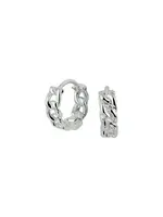 Cataleya jewels Zilveren Klapoorring Schakelmotief