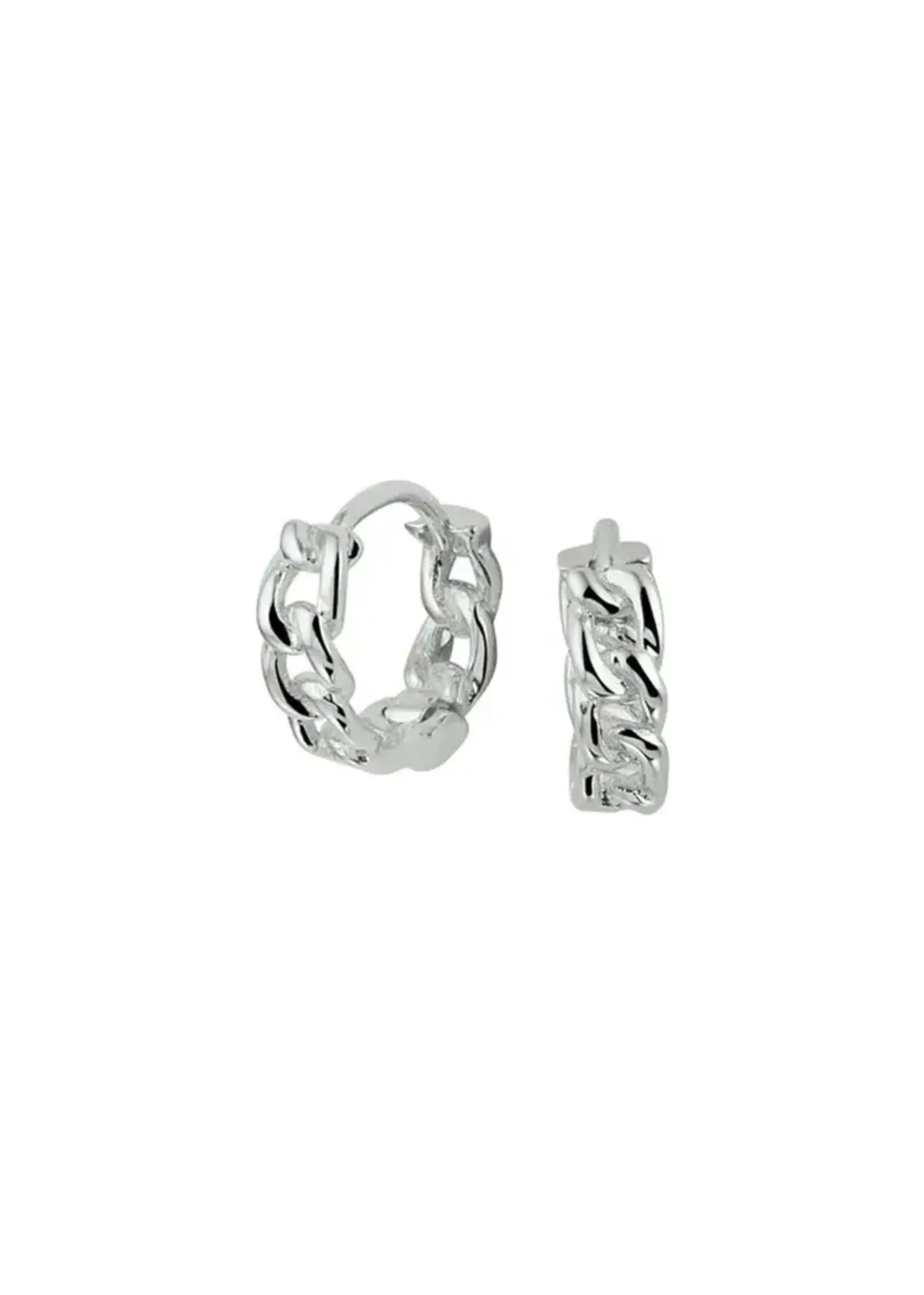 Cataleya jewels Zilveren Klapoorring Schakelmotief – Tijdloos Design bij Juwelier Jansen Rotterdam