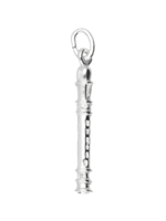 Vintage & Occasion Zilveren hanger blokfluit