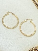 Cataleya jewels Geelgouden 18k  oorringen kaviaar motief