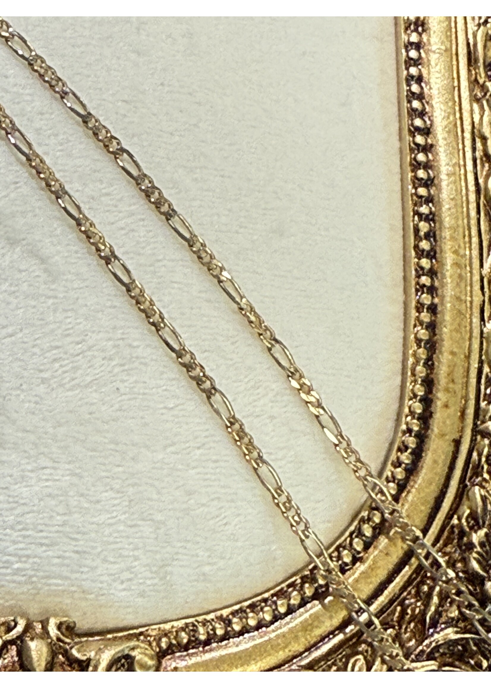 Vintage & Occasion Geelgouden 14k  ketting figaro schakel - lengte 45 cm