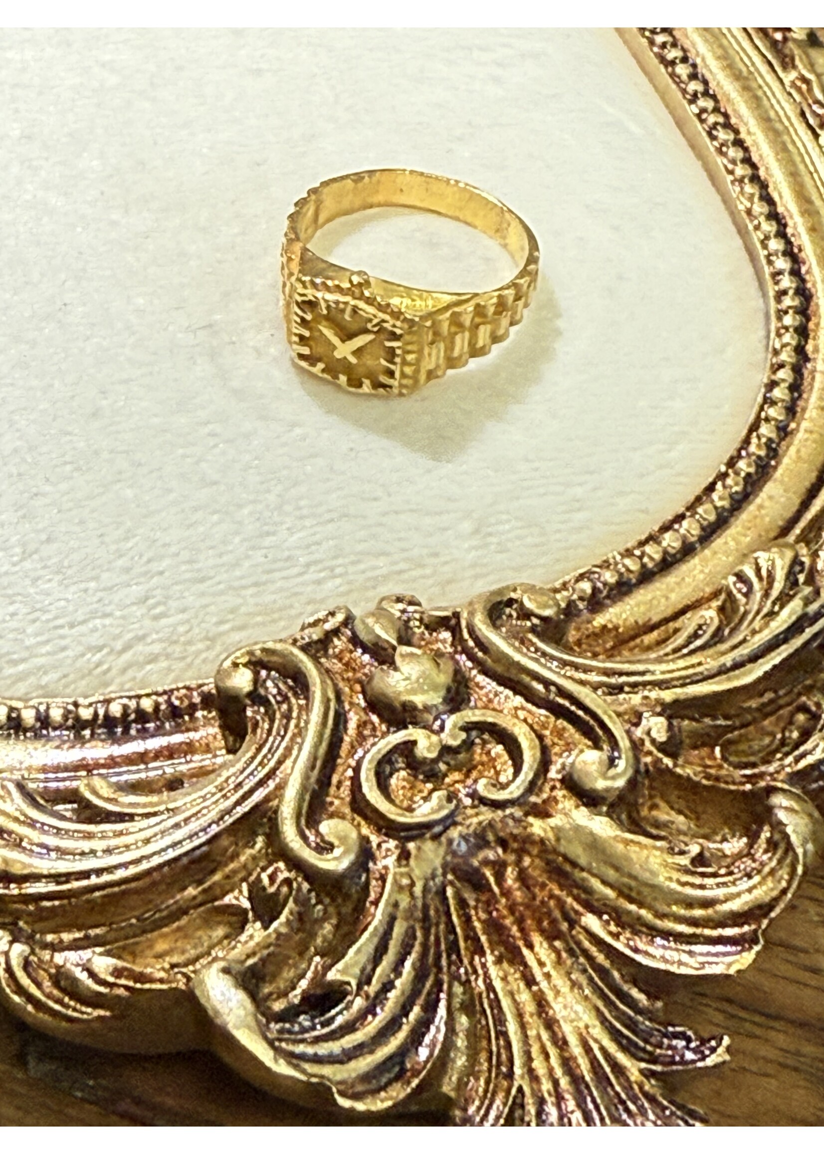 Vintage & Occasion Geelgouden 18 k rolex ring horloge - maat 17.75