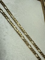 Vintage & Occasion Geelgouden 14k  figaro collier - lengte 50 cm dikte 3.8 mm