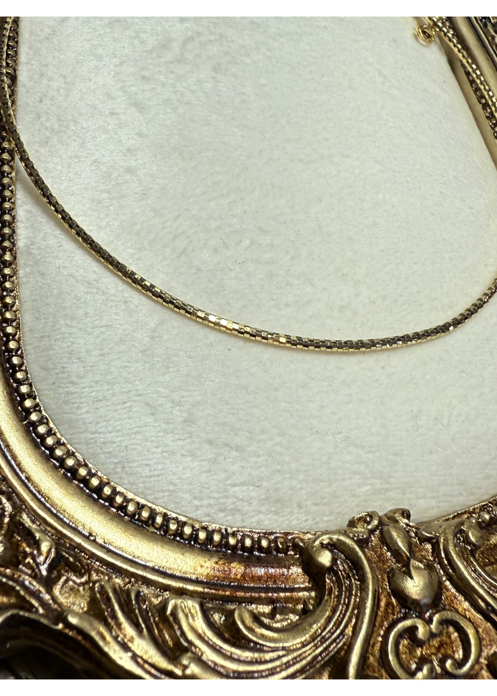 Vintage & Occasion Geelgouden omega collier 14k - lengte 42 cm