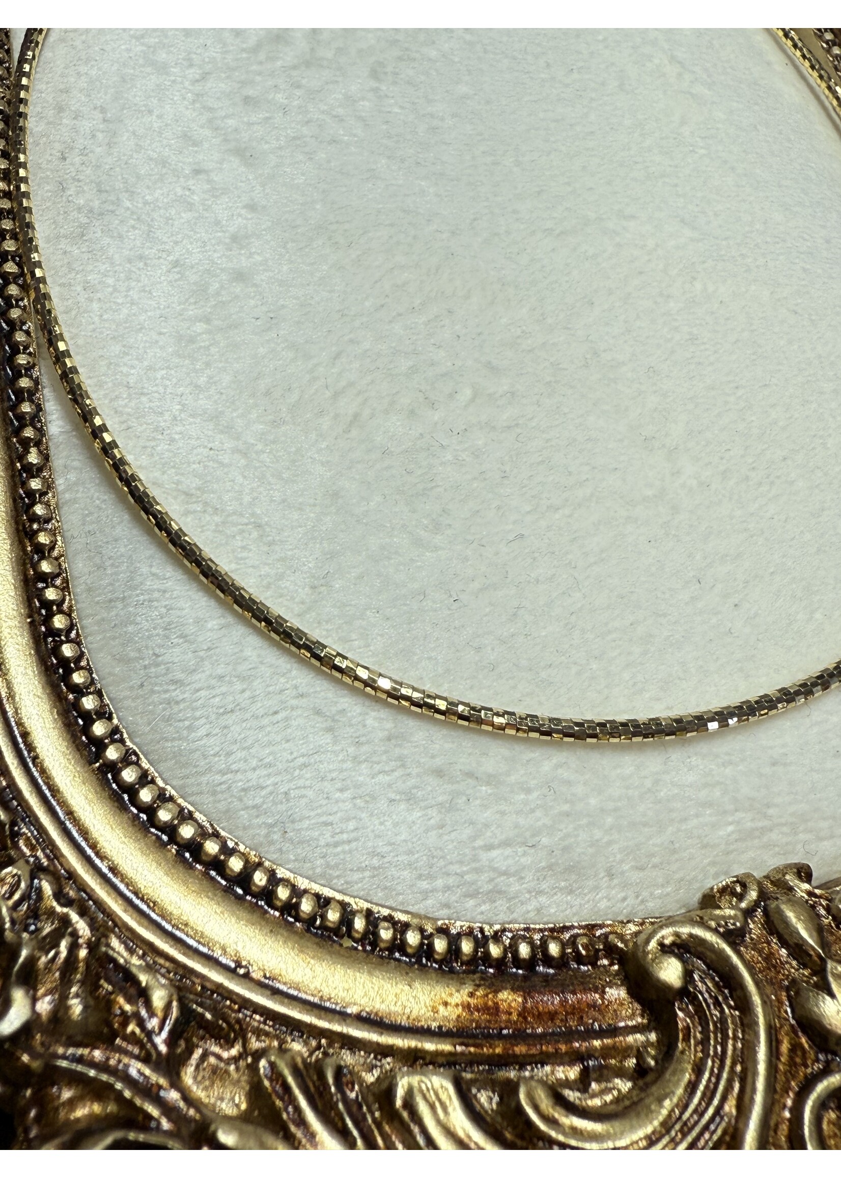 Vintage & Occasion Geelgouden omega collier 14k - lengte 42 cm
