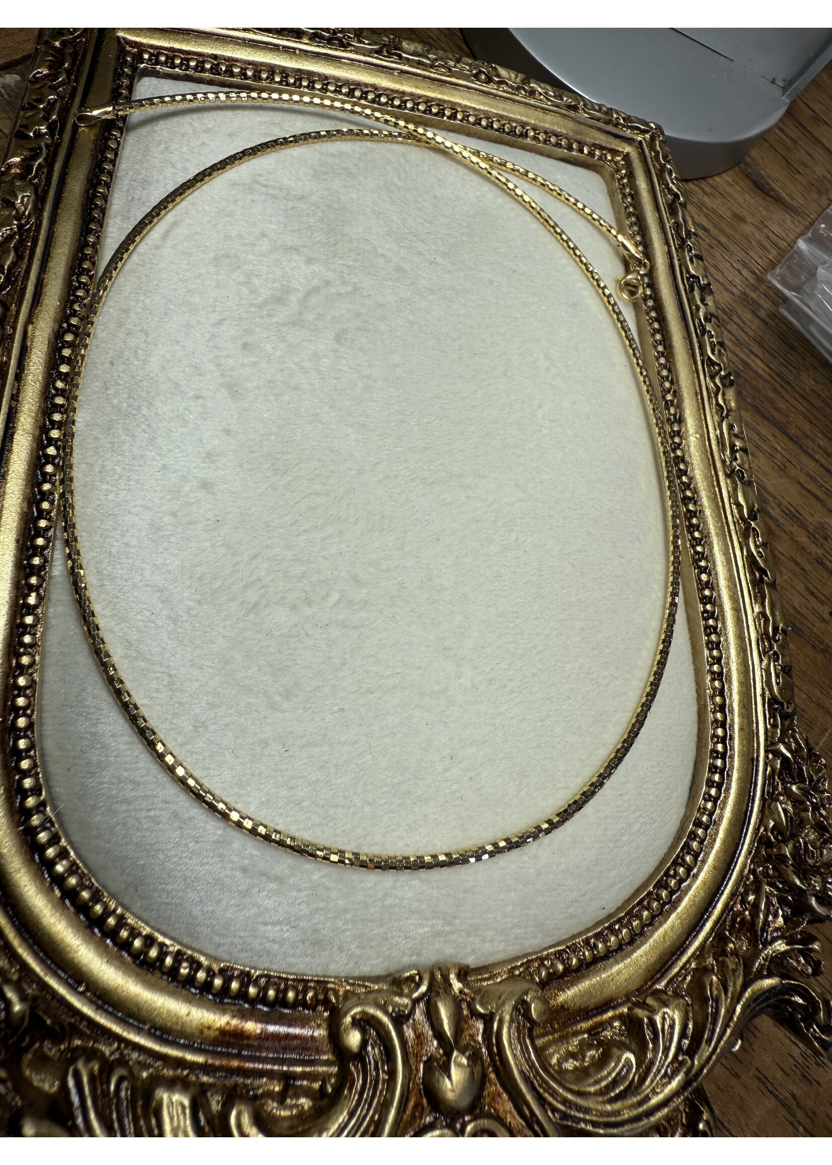 Vintage & Occasion Geelgouden omega collier 14k - lengte 42 cm