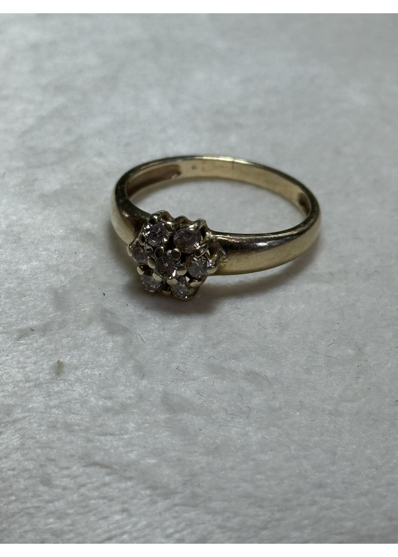 Vintage & Occasion Geelgouden ring met briljant 0.42 ct - maat 18