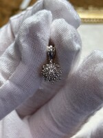 Vintage & Occasion Geelgouden hanger met  rozet briljant