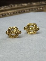 Vintage & Occasion Geelgouden 18k  mattenklopper oorknoppen