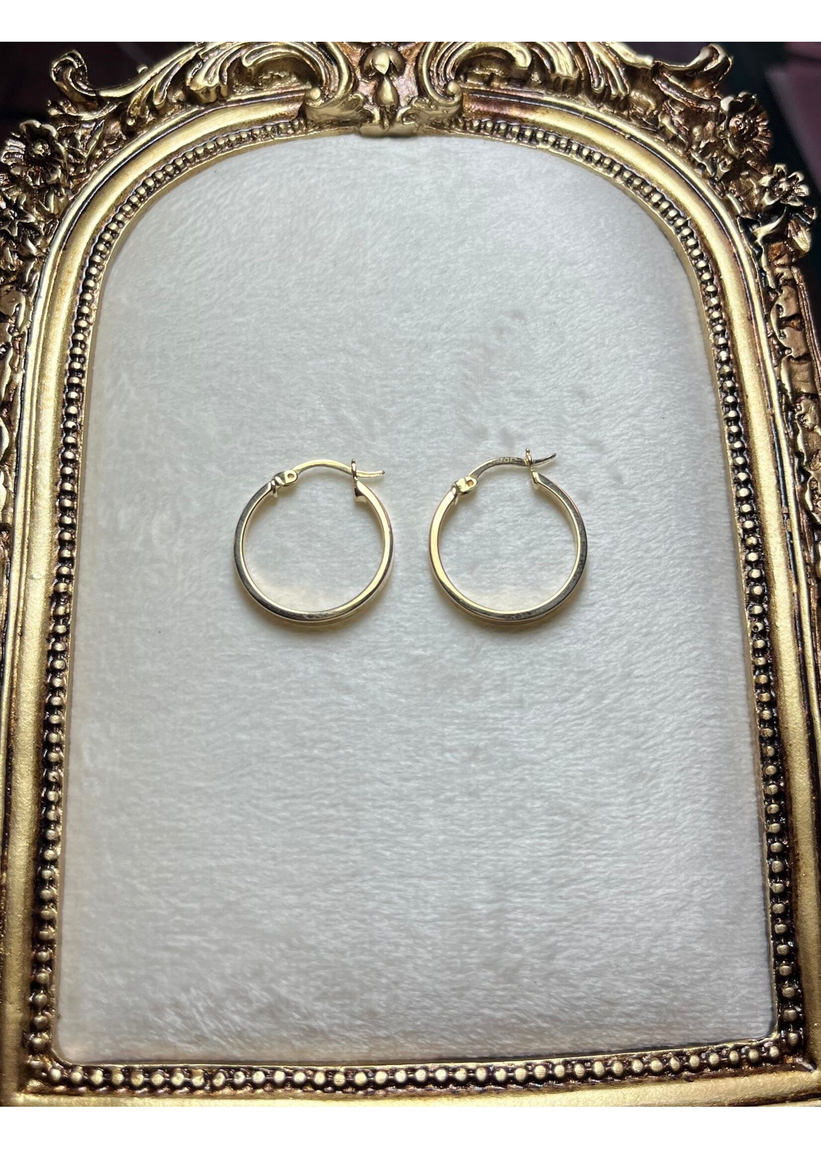 Cataleya jewels Geelgouden 18k brede oorringen