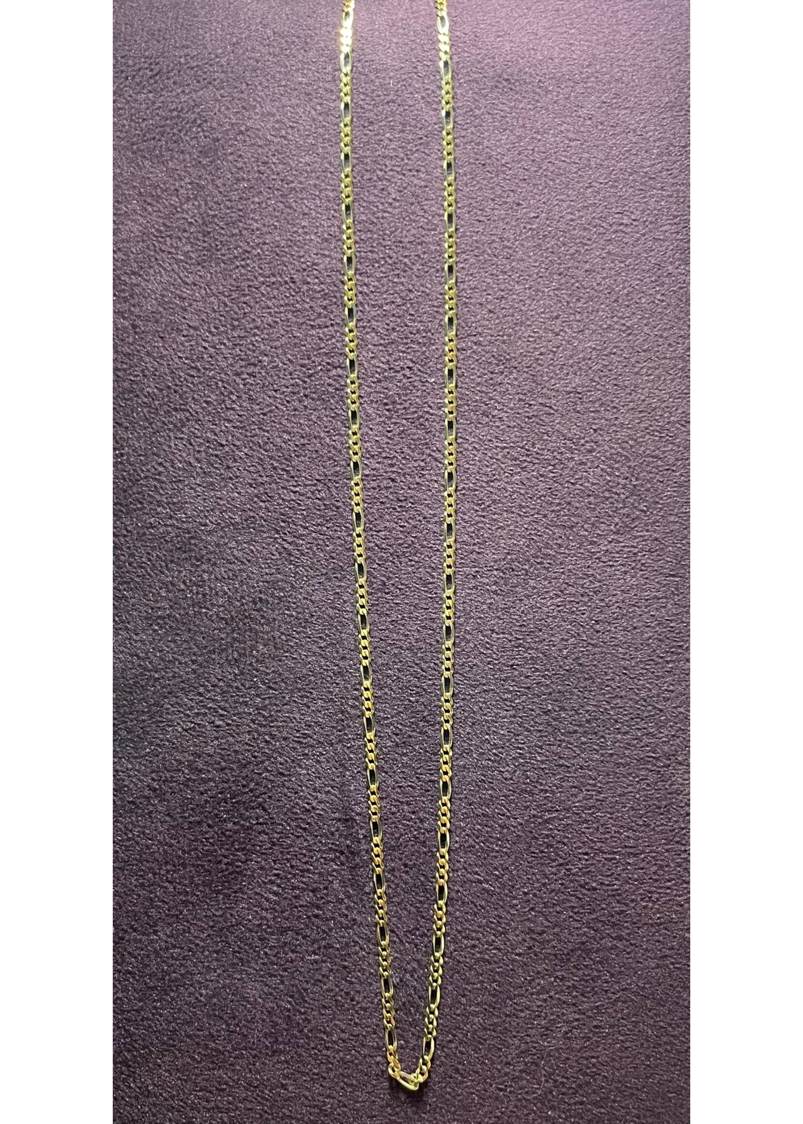 Vintage & Occasion Geelgouden 14k  ketting figaro schakel - lengte 45 cm