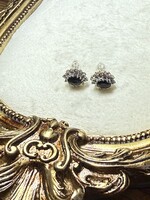 Vintage & Occasion Bicolor oorknoppen 14 k oorknoppen met saffier briljant